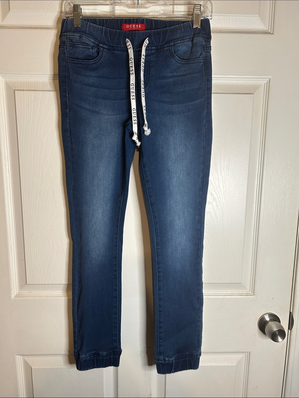 GUESS Women's Navy Blue Stretch Jogger Jeggings